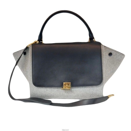 Celine trapeze medium black - medium, &