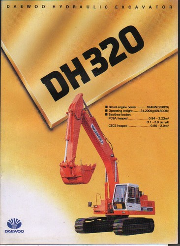 Scheda brochure escavatore