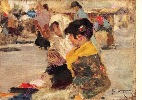 Cartolina art giacomo favretto - cartolina,