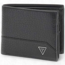 Moda Portafoglio GUESS Uomo Nero - SMBAGRLEA24BLA