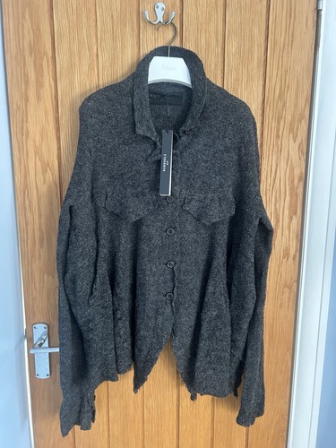 Cardigan rotondo legno - , lana