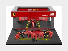 1:43 BURAGO Ferrari F1 Sf-24 Diorama Pit-Stop #16 2024 Leclerc BU36862-L