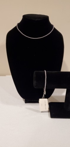 Set bracciale collana perle