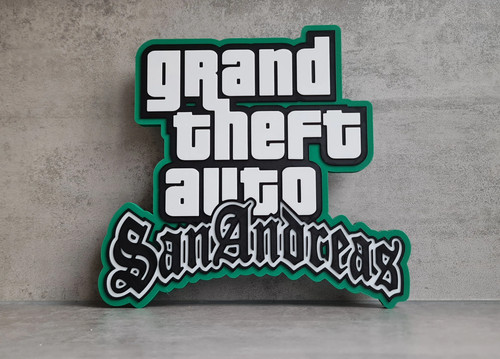 Plaque logo gta san - gta,
