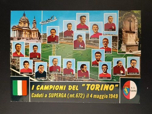 Cartolina grande torino caduti - cartolina,