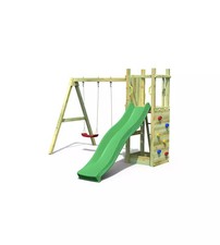 GIOCO DA ESTERNO PER BAMBINI IN LEGNO FUNGOO "FUNNY 3 DOUBLE SWING" CON TORRE...