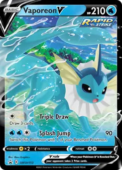 Vaporeon swsh150 pokemon - vaporeon,