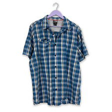 Camicia The North Face a quadri blu e azzurra - Taglia XL uomo