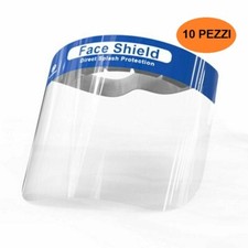 10 PEZZI VISIERA PROTETTIVA TRASPARENTE VISO LAVORO PARASCHIZZI GIARDINAGGIO