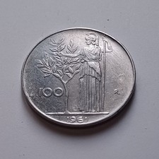 Moneta 100 Lire Minerva 1961