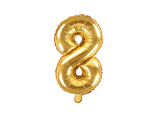 Pallone numero otto oro - numero,