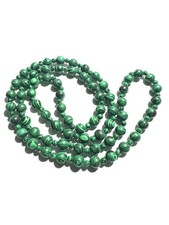 COLLANA LUNGA 80 CM CON PIETRE MALACHITE 4-8 MM COLORE VERDE