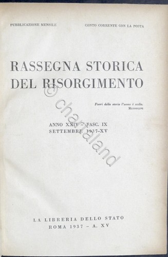 Rassegna storica del - rassegna,