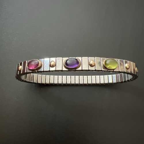 Bracciale elastico acciaio - elastico, in
