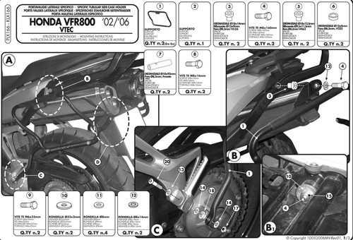 Givi kit portavaligie laterale - givi,