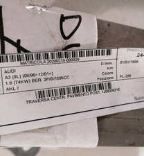 8L0807109F Traversa paraurti ant.  AUDI A3 (8L) 1.8 20V (92Kw) Ber. 3p/b/1781cc