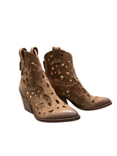 Stivaletti Texani in Camoscio