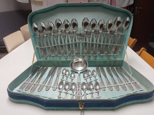 Set posate acciaio - set,