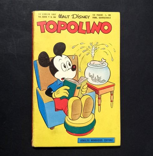 Topolino libretto 166 del 1957 - topolino,
