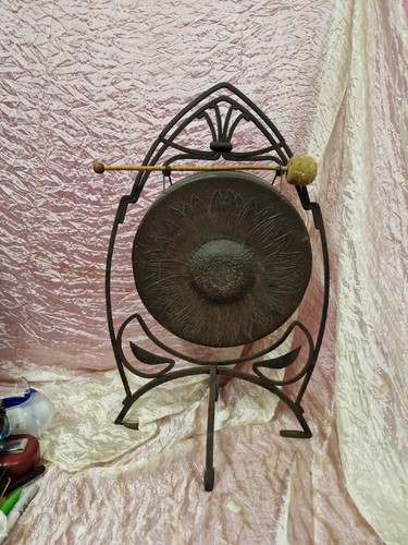 Gong tavolo ottone ferro - gong,