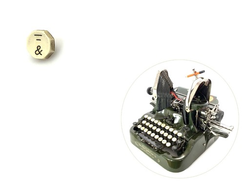 Oliver typewriter key - oliver, &