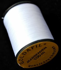 100m Filo Bianco Strappare-Resistente per Cucire Macchina Cuc. Allesnäher Nylon