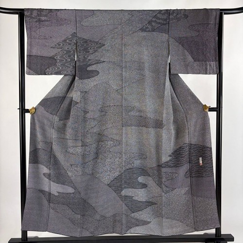 Kimono giapponese homongi - homongi, nero
