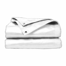 Telo Telone PVC Bianco Occhiellato Impermeabile con occhielli su misura 450 gr