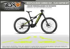 ADESIVI STICKERS DECAL MOUNTAIN BIKE EBIKE SET WHISTLE B-RUSH CARBON 2021 FLUO