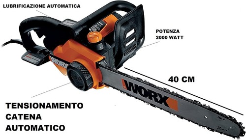 Worx motosega elettrica - worx, wg303e