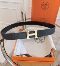Cintura Hermes H in pelle con