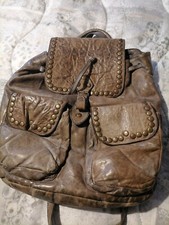 Zainetto Vera Pelle Artigianale Usato Pochissimo