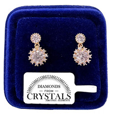 Punto Luce Orecchini donna pl. oro Giallo 18K con Cristalli Zirconi SW8/01