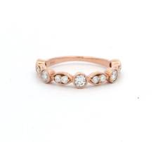 Nuovo 14k Oro Rosa 0.60ct