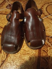 brown leather sandals for men 6,5 7,5 dandali pelle uomo canguro 40