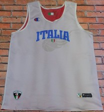 ITALIA ITALY BASKET MAGLIA SHIRT MAILLOT CANOTTA DOUBLE FACE tg. XL