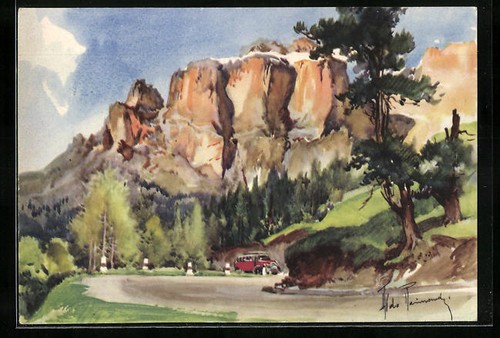 Cartolina artistica aldo - cartolina,