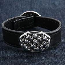 Bracciale uomo biker in vera