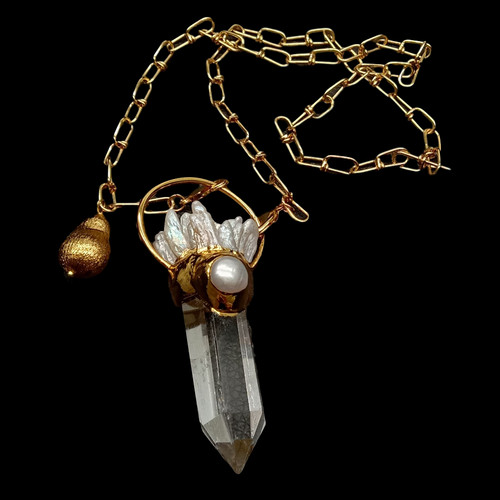 Collana catena pendente punta
