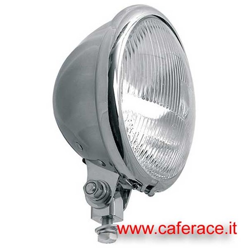 Faro anteriore moto cromato
