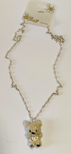 Collana dorata con grande - con,