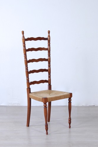 Sedia legno schienale alto - in,