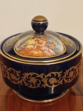 ANTICO VASO FRANCESE VINTAGE  KOBALT  K STILE SEVRES IN COLORE BLU COBALTO E ORO