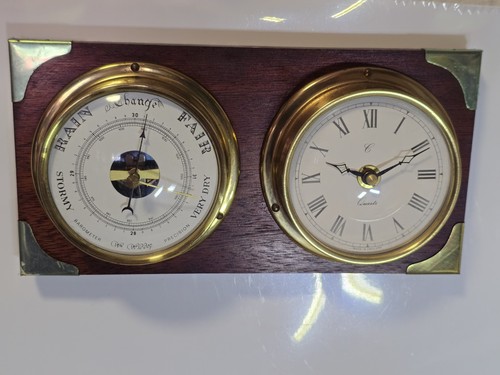 Vintage solid brass - brass, wooden