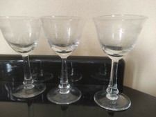 3 bicchieri cristallo anni 60 Liquore Cm 12