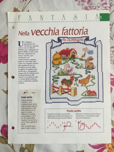Schema punto croce ricamo - croce,