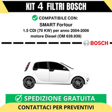 KIT BOSCH 4 Filtri tagliando