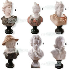 Statua busto in vero marmo scolpito piccolo busti arredo casa villa lusso mobile