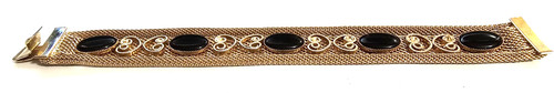 Bracciale maglia tono oro