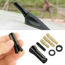 Antenna auto 3,5 cm universale in fibra di carbonio nera con viti accessori auto